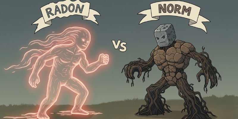 Radon vs NORM in Everyday Environments